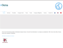 Tablet Screenshot of demaservices.com